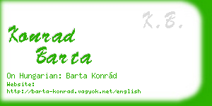 konrad barta business card